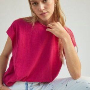 Anthropologie T.La Evie Dolman-Sleeved Tee - Pink